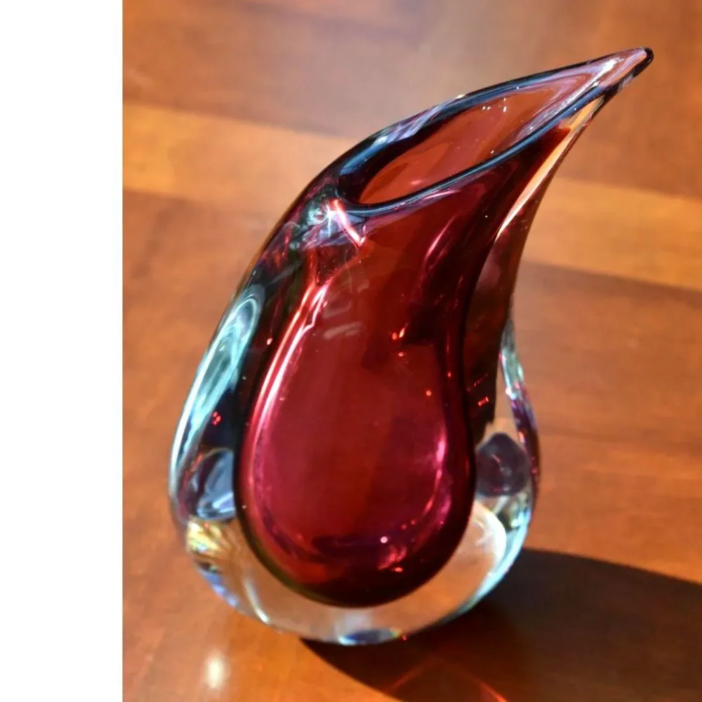 Luigi Onesto for Oggetti – Murano Glass Teardrop Vase